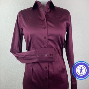 NWT CR Ranchwear Sateen Stretch Dark Wine